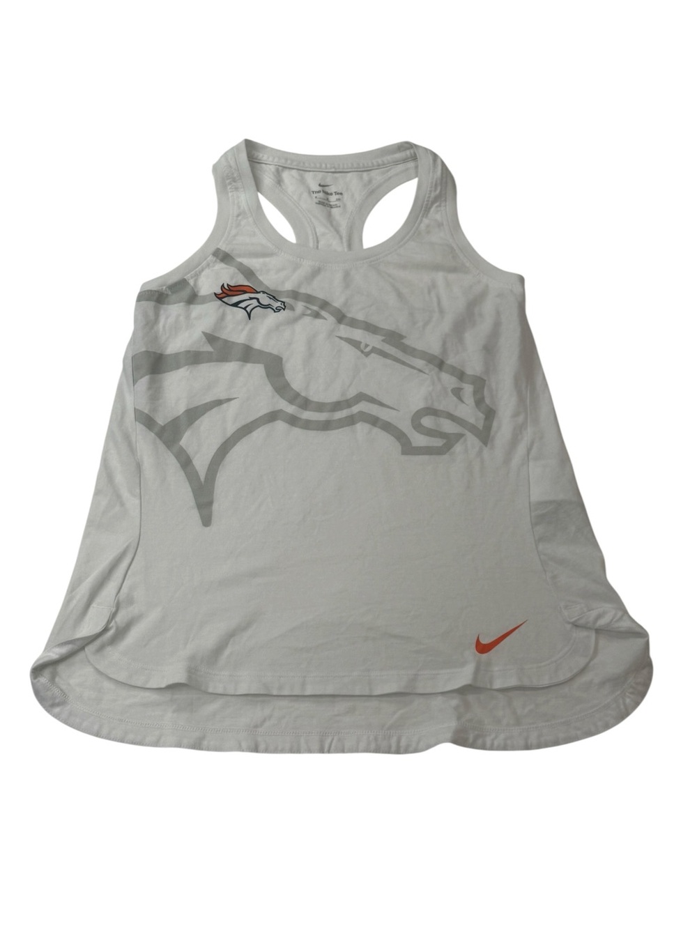 NFL Nike Denver Broncos White Racerback Tank Top Womens Size Small NWT